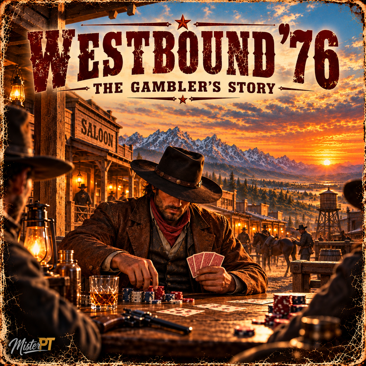 The Gambler’s Story – song artwork from MisterPT's Westbound '76 album