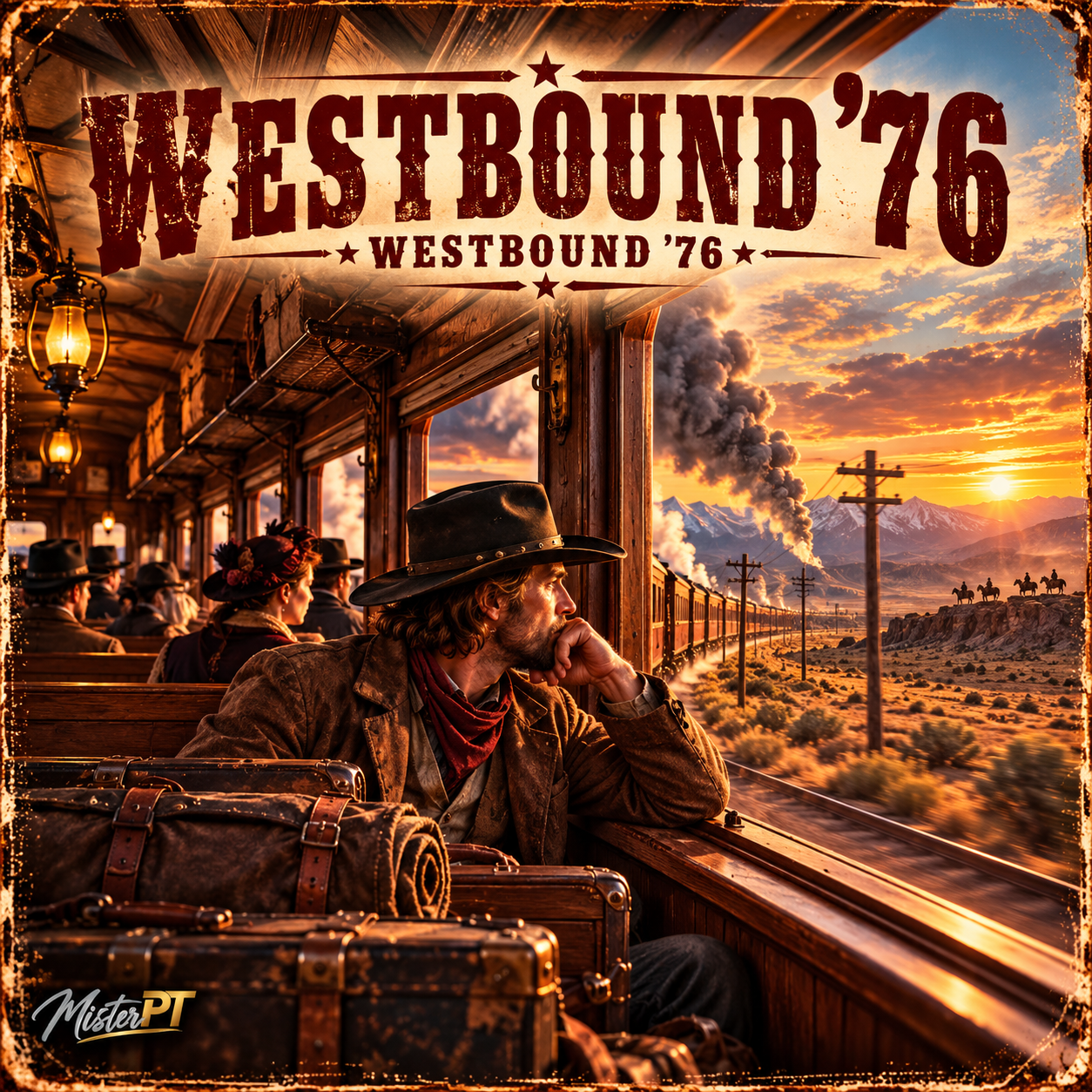 Westbound ’76 – song artwork from MisterPT's Westbound '76 album